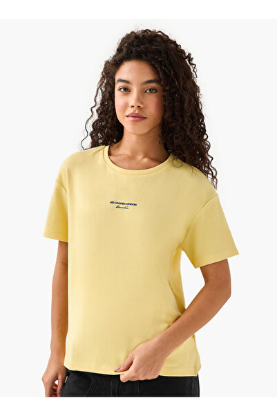 Lee Cooper تيشيرت قطني مطبوع عليه شعار