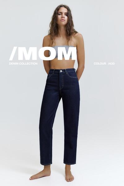 Pull & Bear Mom fit yüksek bel jean