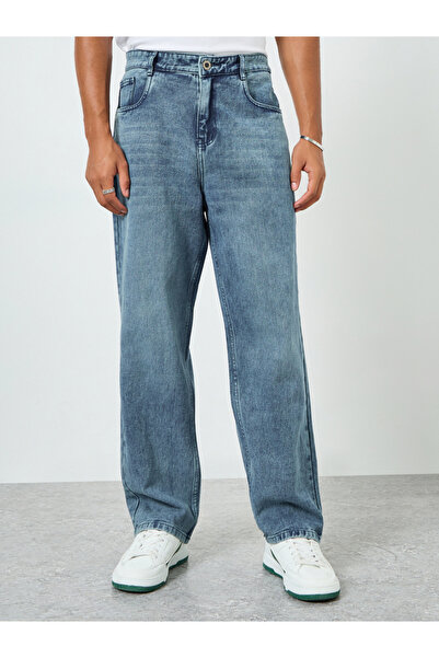 Styli Women Blue Loose Fit Faded Jeans