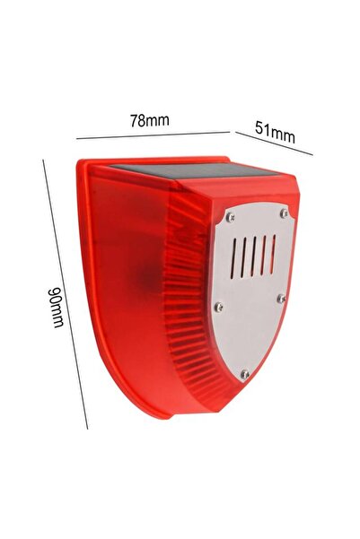 Powermaster Pm-26952 Köpek Silah Sesli Hayvan Kovucu Alarm Cihazı Sadece Gece Çalışır Solar Panelli