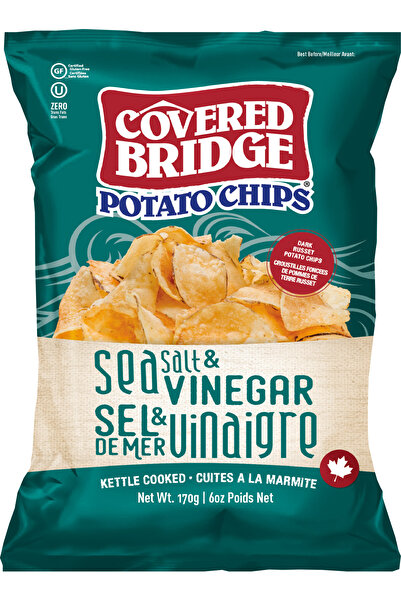 Covered Bridge , Sea Salt & Vinegar Chips 170g