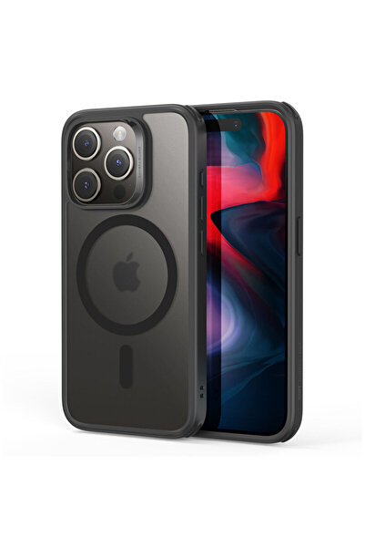 ESR iPhone 15 Pro Classic Hybrid HaloLock Case, Frost Black