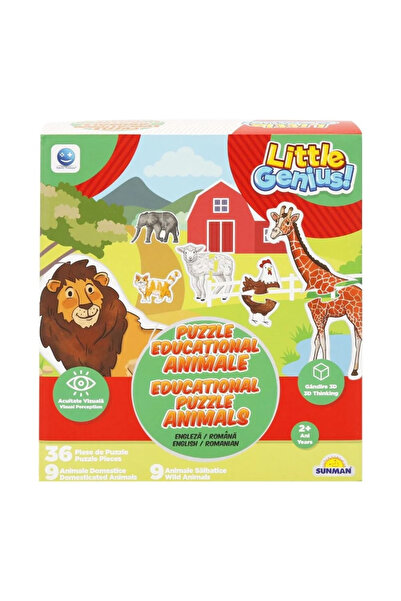 Smile Games Puzzle educativ cu animale, Smile Games, 36 de piese
