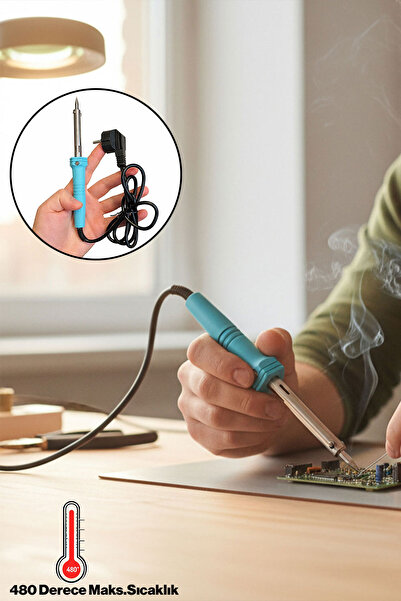 Badem10 Elektrikli Lehim Kalem Havya Tabancası 40W Güçlü Isınma Hobi Elektron...