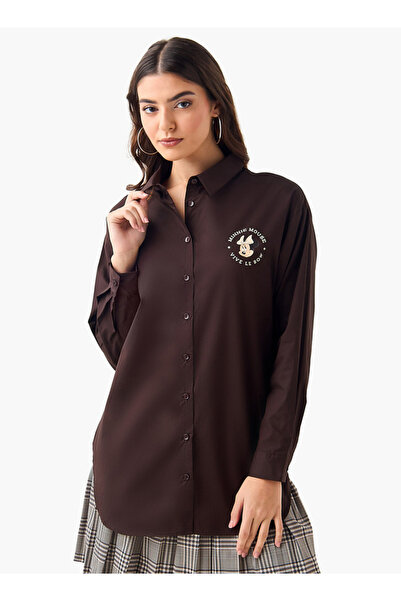 SP Characters High-Low Shirt with Minnie Mouse Print