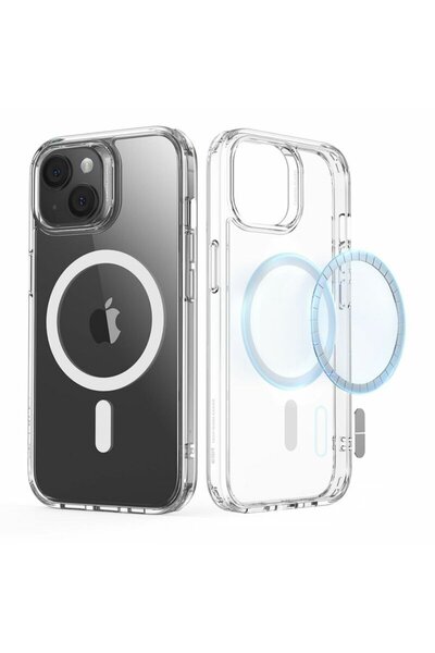 ESR Carcasă hibridă HaloLock Classic pentru iPhone 15 Plus, transparentă