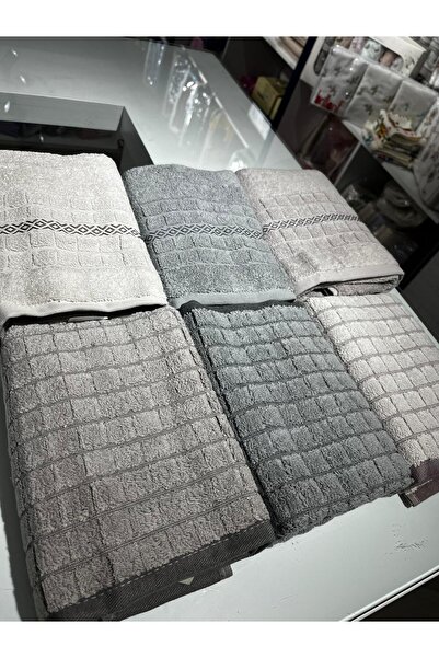 VELLON HOME طقم مناشف قطنية 6 قطع مقاس 50 × 90