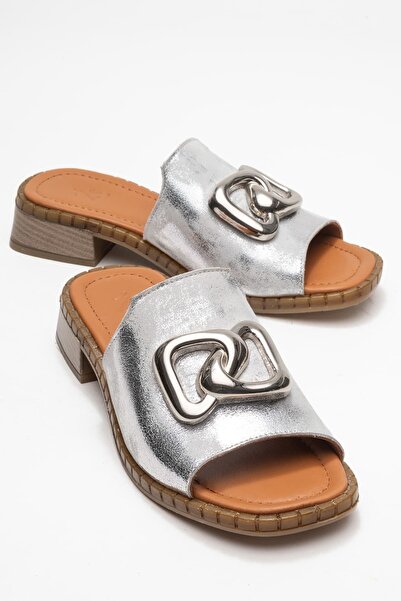 Zeynep Sıradağlı Amenisa Γυναικείες Παντόφλες από Γνήσιο Δέρμα Lame