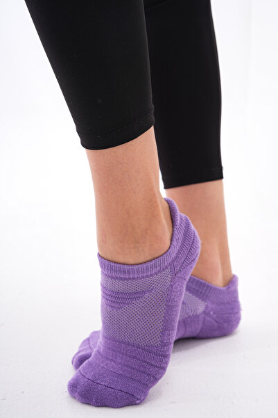 The huez 2 Pairs of Towel Booties Women's Socks, Breathable Cotton Soft Socks...