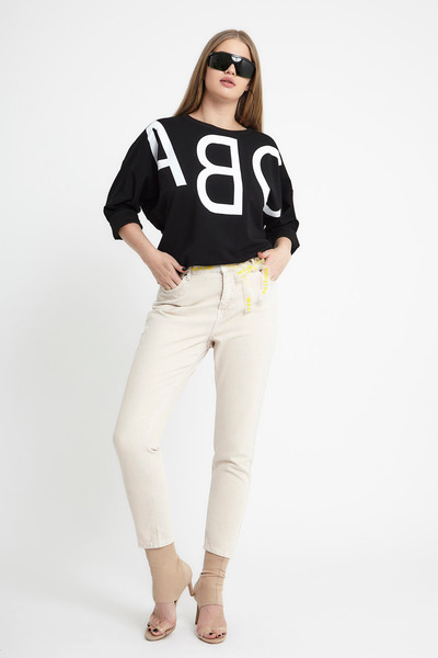 VERDA Belted Jean Trousers