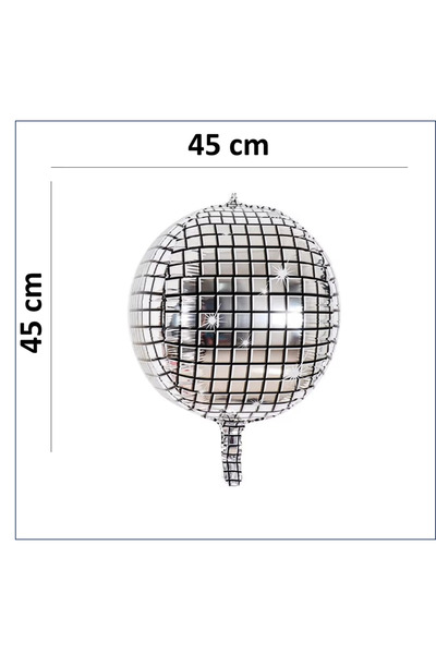 PASTA ADAM PARTİ VE PASTA MALZEMELERİ Disko Topu Folyo Balon - Hava ve Helyum...