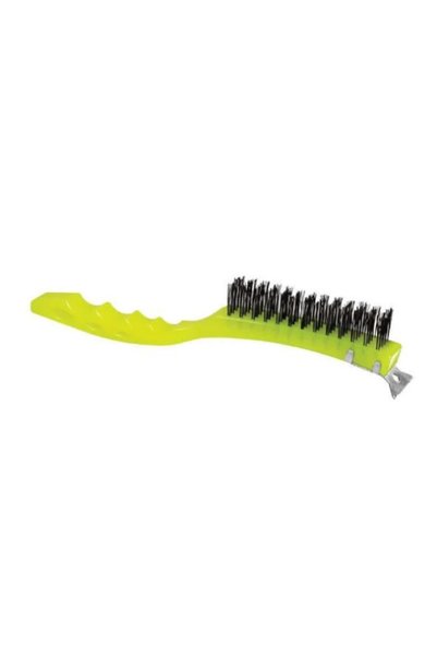 Macrostar Plastic Handle Scrubbing Hard Wire Brush Stove Oven Grill Brush