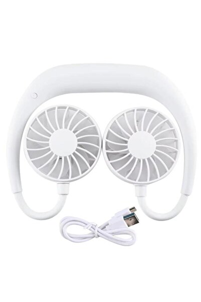 OEM Portable Sports Neck Fan With 3 Speeds Rechargeable Battery 2500 mAh USB ...