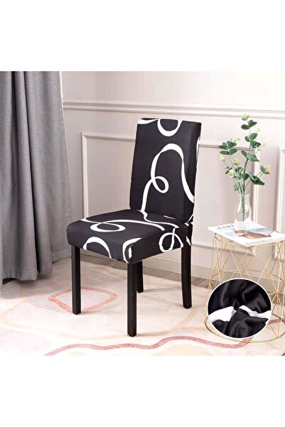 ANATOLIATEKSTILE Set of 6 Elastic Covers, High Back Chair, 90*140, Premium Ma...