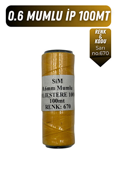 Onur Deri El Dikişi İçin Mumlu İplik 0.6mm 100mt Tüm Renkler, Hediye 1 adet S...