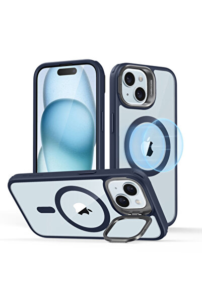 ESR iPhone 15 Plus Classic Hybrid HaloLock Kickstand, blue