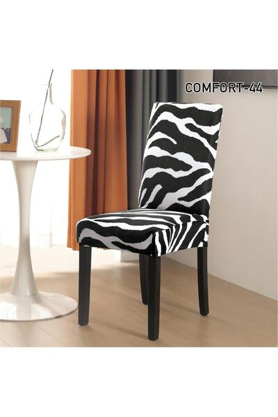 ANATOLIATEKSTILE Set of 6 Elastic Covers, High Back Chair, 90*140, Premium Ma...