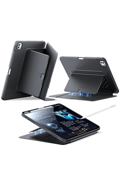 ESR Husă hibridă cu clapă pentru stilou, pentru iPad Pro 11 (2024), neagră