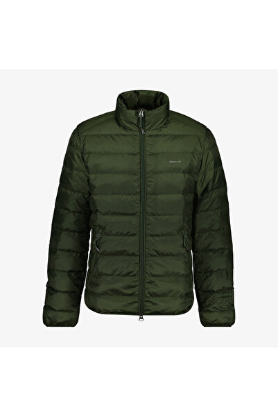 Gant Erkek Yeşil Regular Fit Dik Yaka Kaz Tüyü Mont