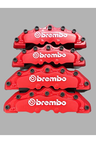 OTO SÜSLEN İSTANBUL Kırmızı Fren Disk Kaliper Kapağı 4'lü Set