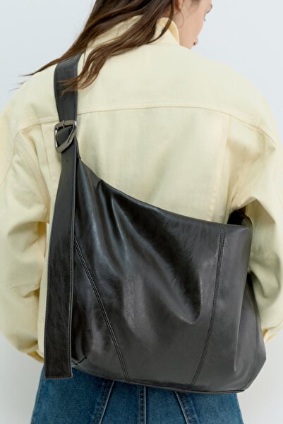 Pull & Bear Maxi çapraz askılı shopper çanta