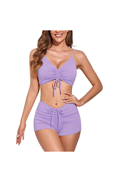 MEIORO Meioro Women's Two-Piece Swimsuit, High Waist Bikini, Adjustable Draws...