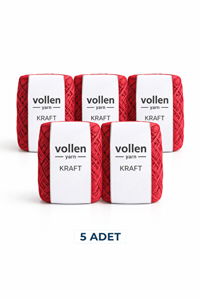 vollen yarn Kağıt İp 5li Paket 100gr,Doğal Kağıt Rafya,Makrome Çanta Örgü El ...