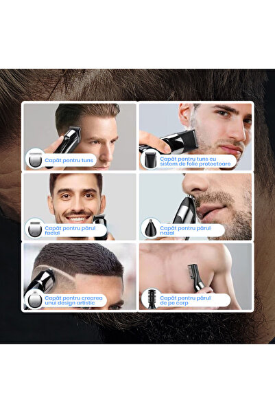 xenomo Masina de tuns si ras Xenomo® PRO TRIM, multifunctionala 6 in 1, afisaj digital