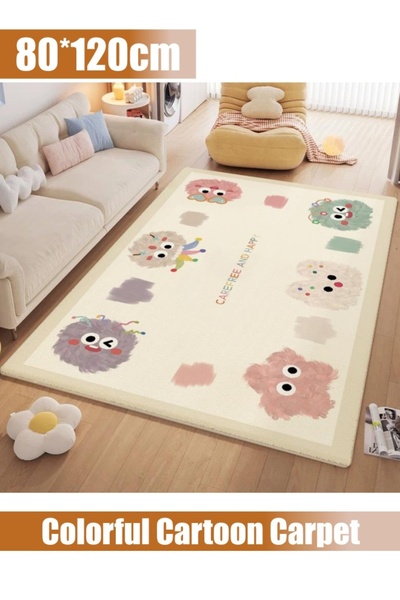 Generic 80*120cm Cartoon Carpet Kids Carpet Anti-Slip Floor Mat Children's Ro...