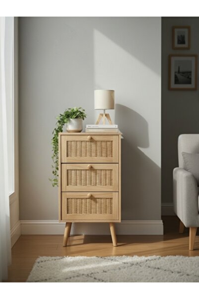 PANALI ÇOK AMAÇLI 3 Çekmeceli Şifonyer Komodin Düzenleyici Dolap