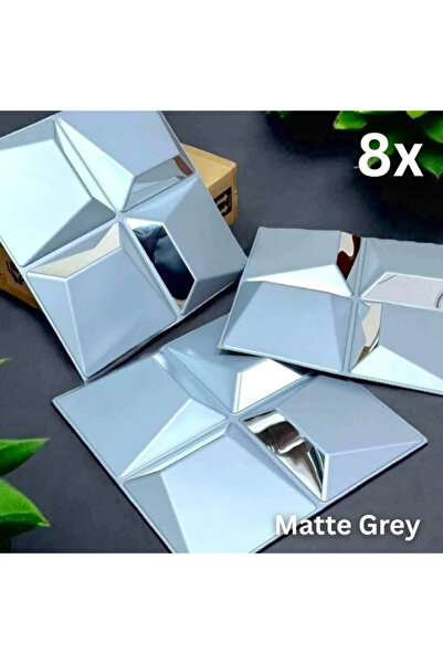 SMANIA Panou de perete cu oglindă 3D din PVC Reflectiva™ 50 x 50 cm - pachet ...