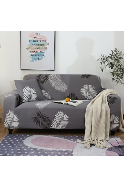 ANATOLIATEKSTILE Elastic Corner Sofa Cover M(145*200) with elastic, Full Prot...