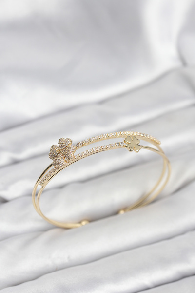 STİLLOVE سوار نسائي موديل يو إن إتش ذهبي اللون من النحاس