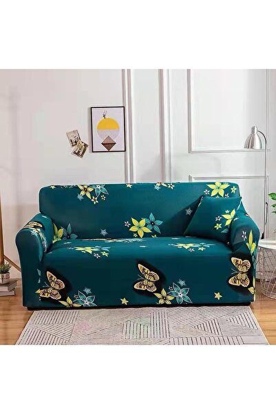 ANATOLIATEKSTILE Elastic Corner Sofa Cover L(180*230) with elastic, Full Prot...