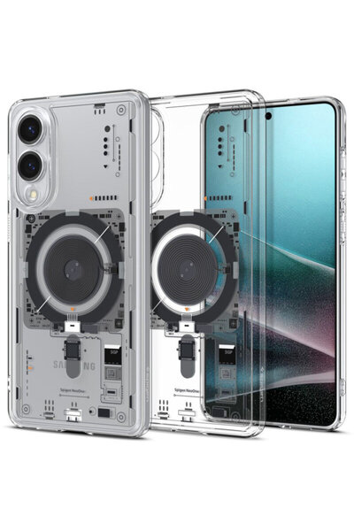 Spigen Carcasă Ultra Hybrid MagSafe pentru Samsung Galaxy S25 Edge, Negru/Tra...