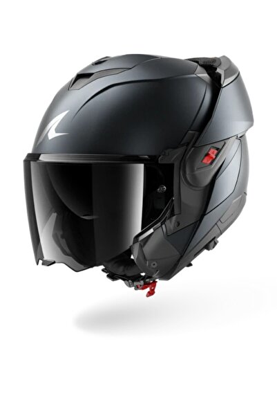 Shark Oxo Dark Shadow Mat Çene Açılır Kask B16