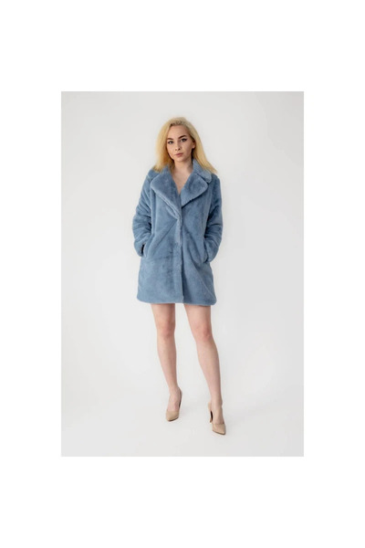 OIM Fashion App Women's Coat with Artificial Fur