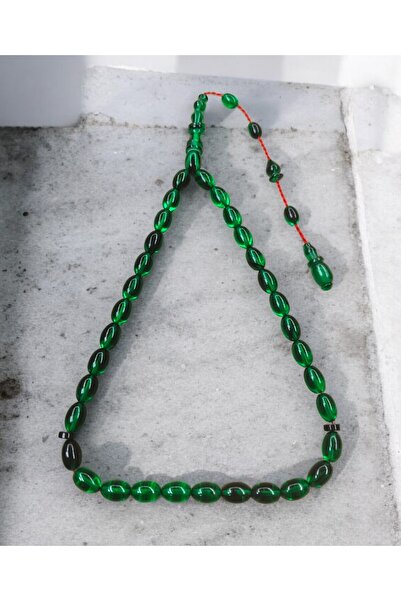 İnan Tesbih Arpa Kesim Master's Craftsmanship Ringed Model Fire Amber Prayer ...