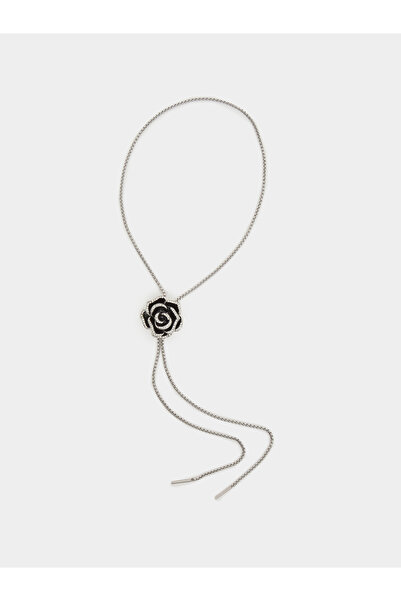 Styli Black Rose Y Necklace