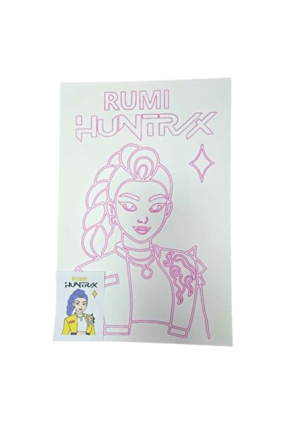 OEM Colored Sand Drawing Set, Huntrix Rumi, 30x20cm