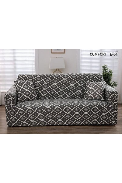 ANATOLIATEKSTILE Husă Canapea Colțar Elastică L(180*230) cu elastic, Protecți...