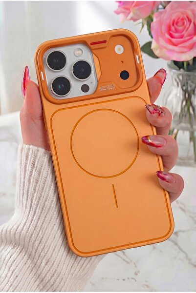 Fibaks iPhone 15 Pro Max kılıf 17 Pro Max Görünümlü Auto Focus Darbe Emici Zı...