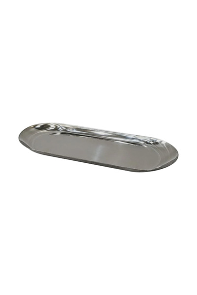 Generic Durable, high-quality, rust-resistant, oval silver steel serving dish...