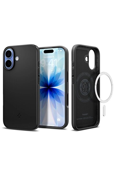 Spigen Тънък калъф MagSafe за iPhone 17, черен