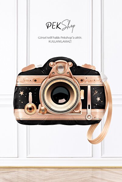 PEKSHOP Fotoğraf Makinesi Şeklinde Folyo Balon