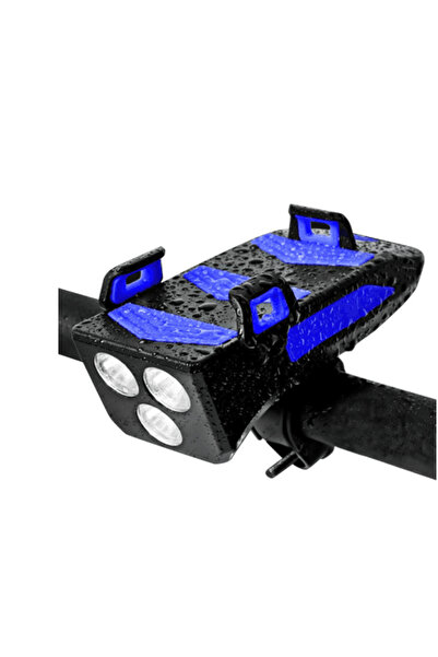 O.M.D 4-in-1 bicycle flashlight with 3 LED phone holder