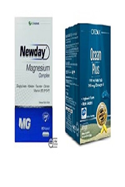 KofreExclusive Newday Magnesium Complex 60 Capsules + Ocean Plus Omega 3 30 C...
