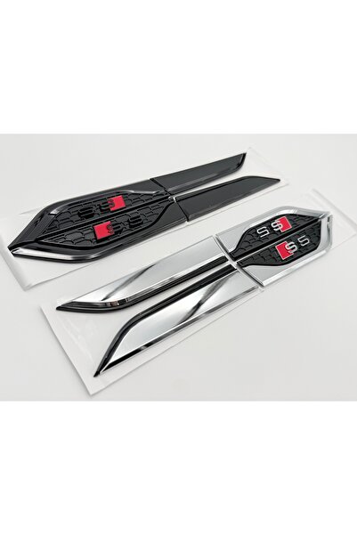 Audi Set Embleme Compatibile A5 S5 F05 aripi NEGRU