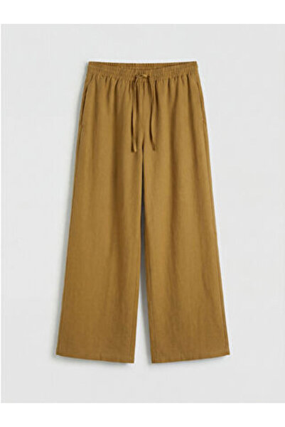 LC Waikiki Artı-Store Women's Trousers with a Loose Fit, Elastic Waist, and A...