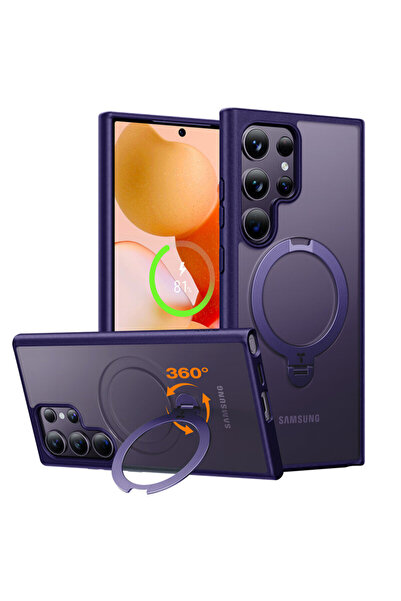 TORRAS Carcasă Samsung Galaxy S24 Ultra Ostand Spin MagSafe Series, violet